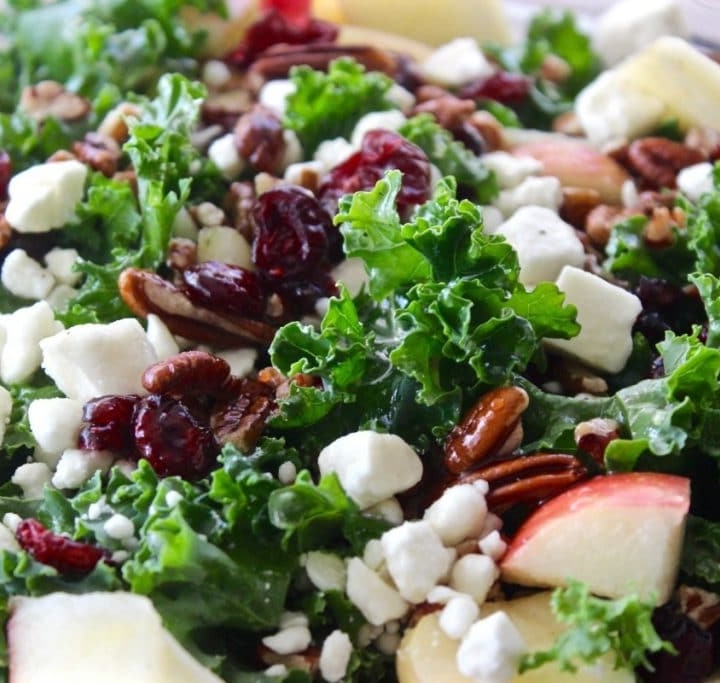 Kale and Apple Salad with Honey Dressing