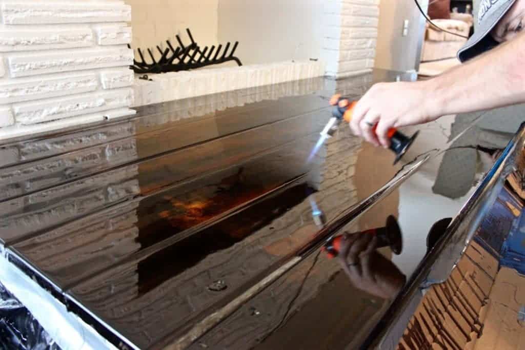 Diy Fireplace Makeover-Part 3 1 Diy Fireplace Makeover Part 3-Finishing A Wooden Hearth In Epoxy