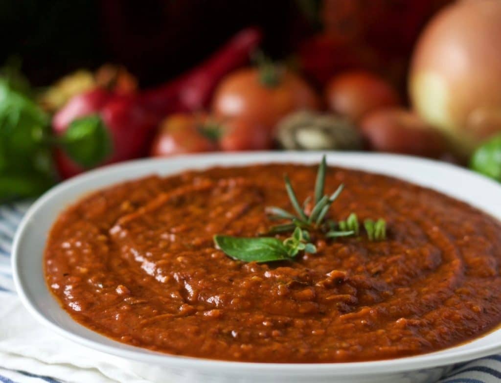 Roasted Slow Cooker Tomato Sauce