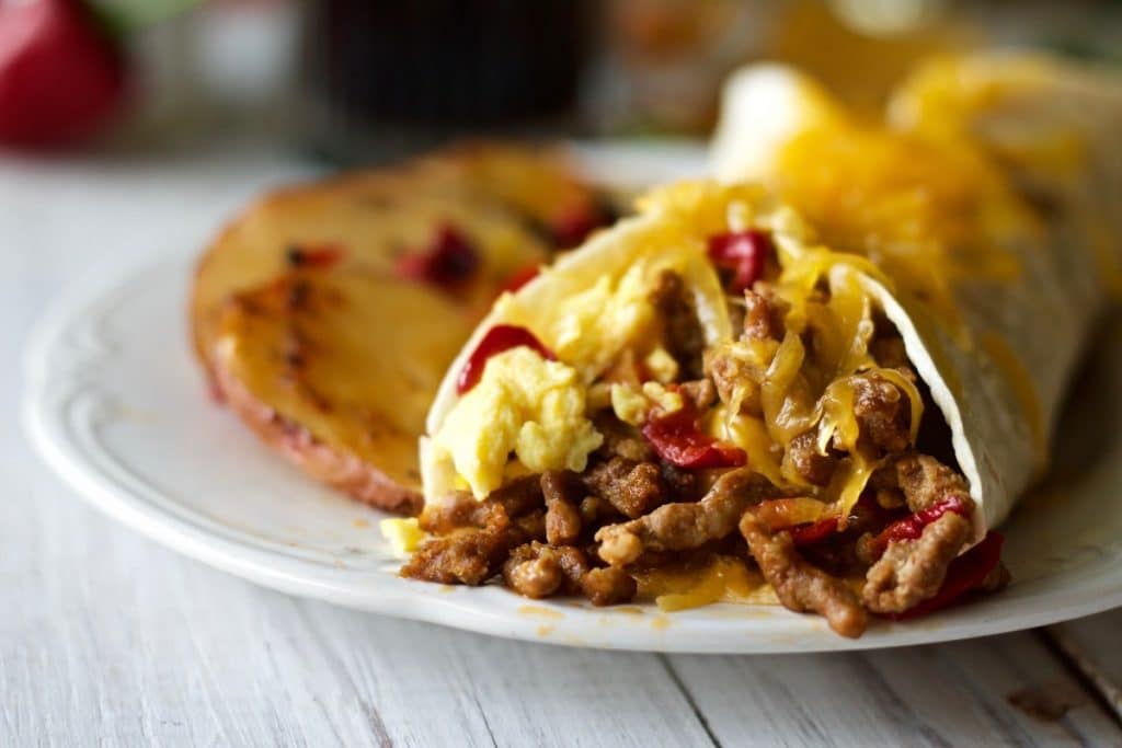 Breakfast Burrito Recipe with Chorizo Sausage | Homemade Food Junkie
