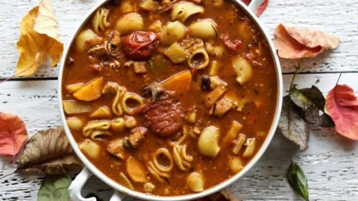 Chicken Noodle Minestrone Soup Recipe 1 Chicken Noodle Minestrone