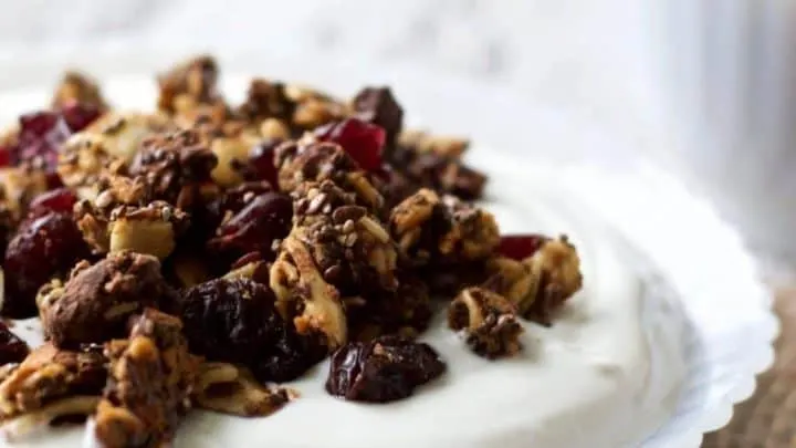 Chocolate Chunk Sweet Potato Granola