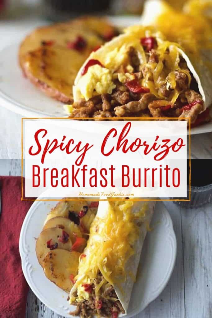 Taco Bell Crunchwrap Supreme Recipe 3 Spicy Chorizo Breakfast Burrito-Pin Image