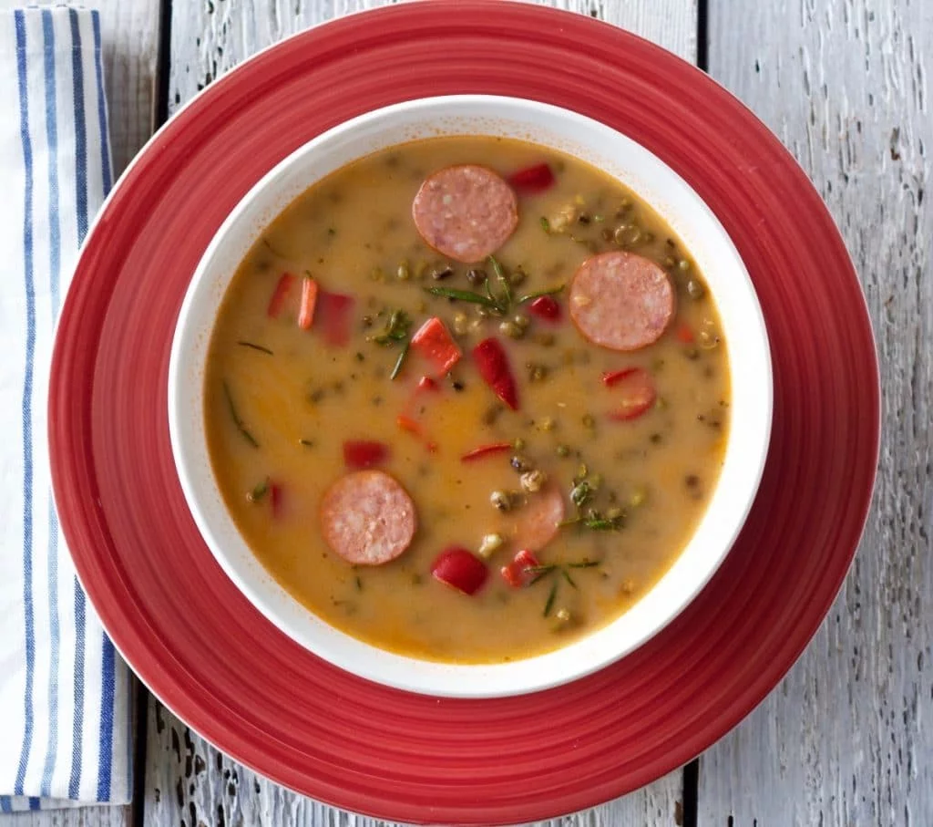 Mung Bean Curried Soup