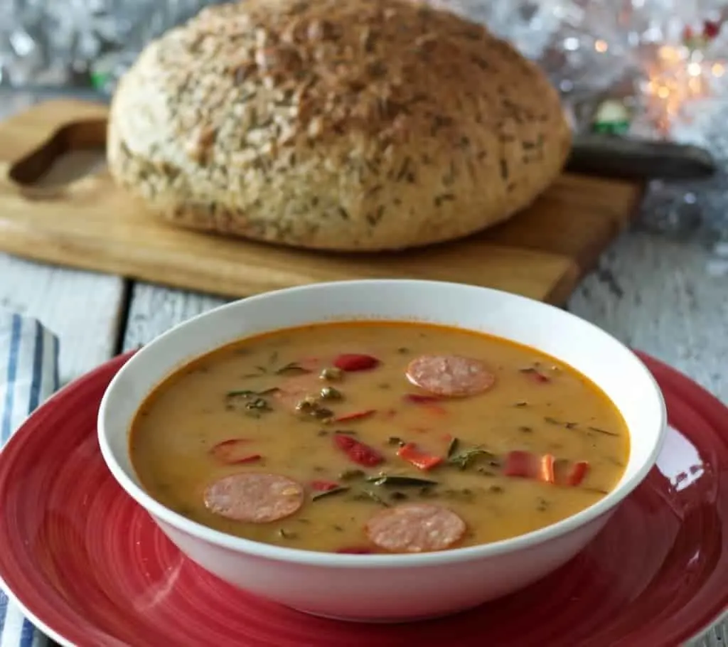 Mung Bean Curried Soup