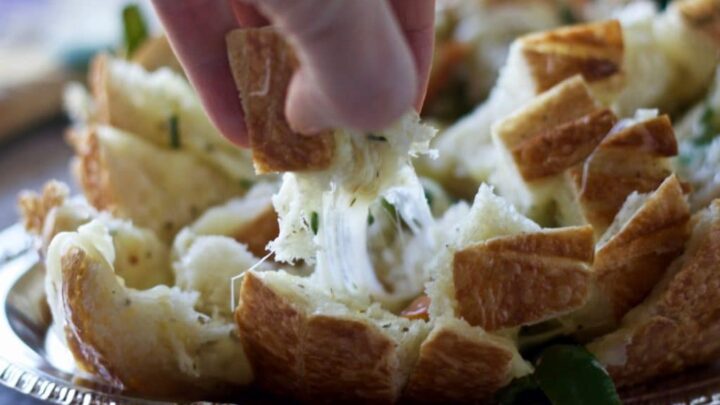 Mozzarella Bruschetta Cheesy Bread