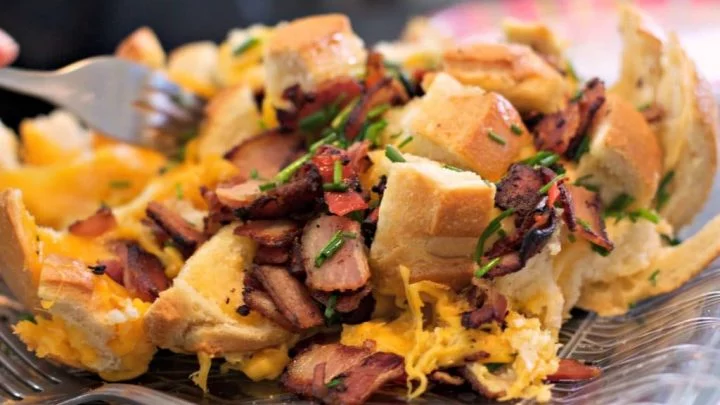 Smoked Cheesy Bacon Bread