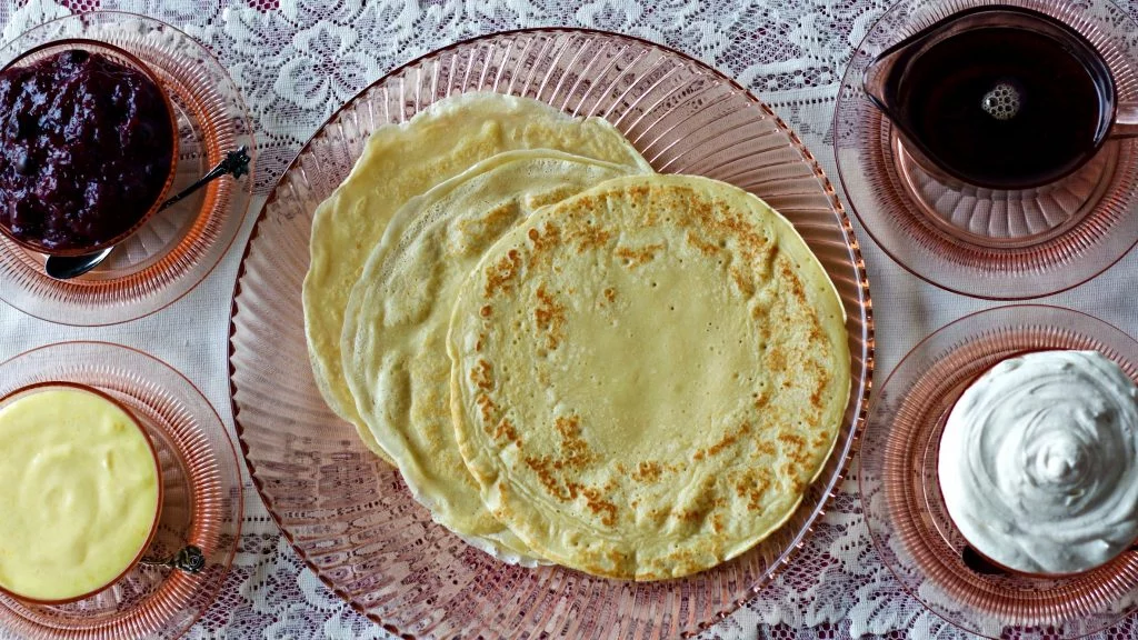 Blueberry Lemon Curd Crepes