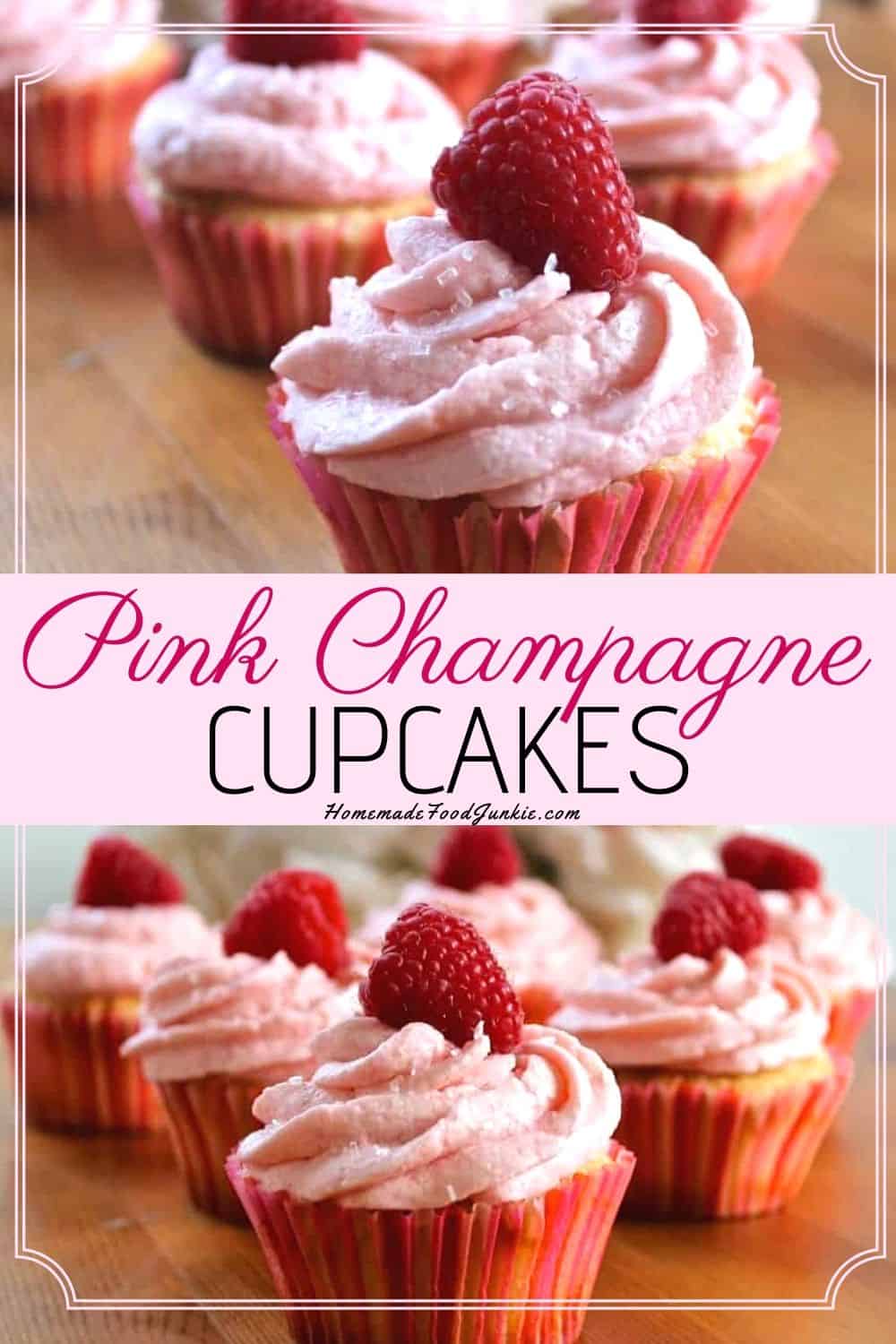 Champagne Cupcakes with Raspberry Frosting Homemade Food Junkie