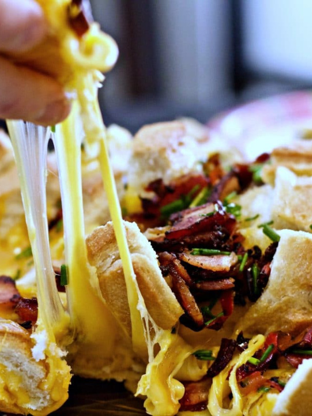 Smoked Cheesy Bacon Bread Appetizer Homemade Food Junkie