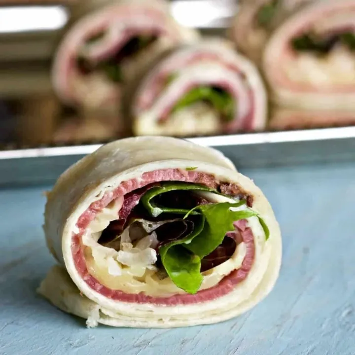 Pastrami Wraps appetizer recipe a fast and easy, tasty wrap perfect for parties!