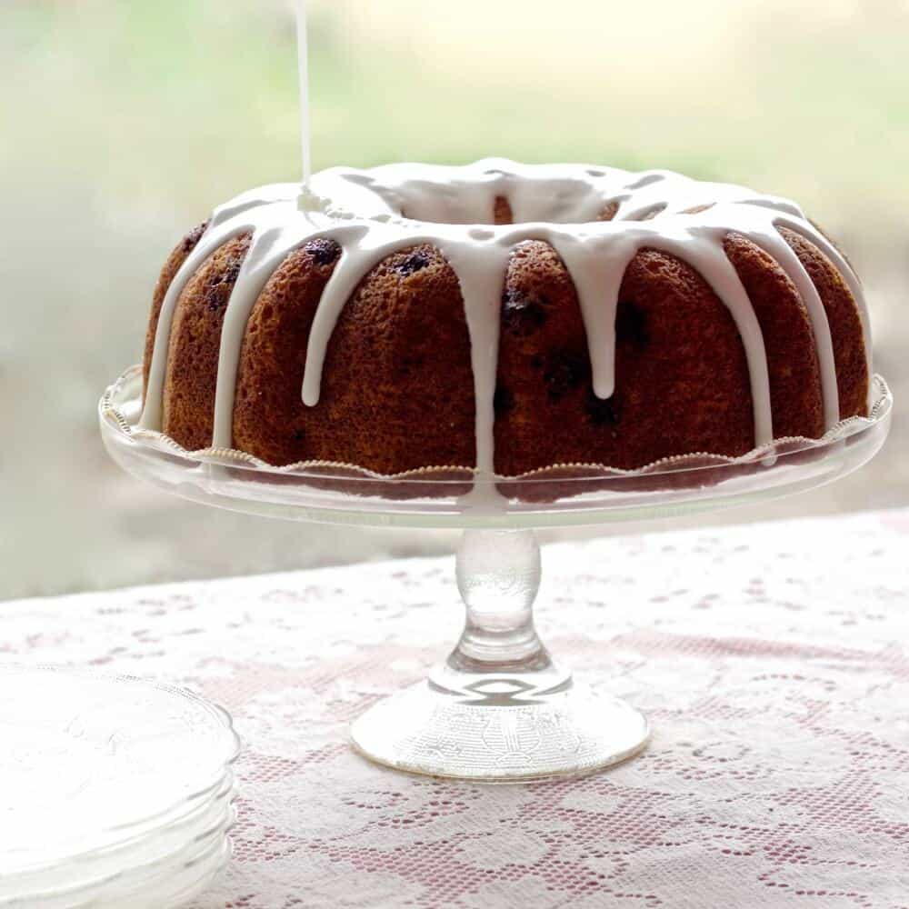 Blueberry Lemon Chia Seed Bundt Cake