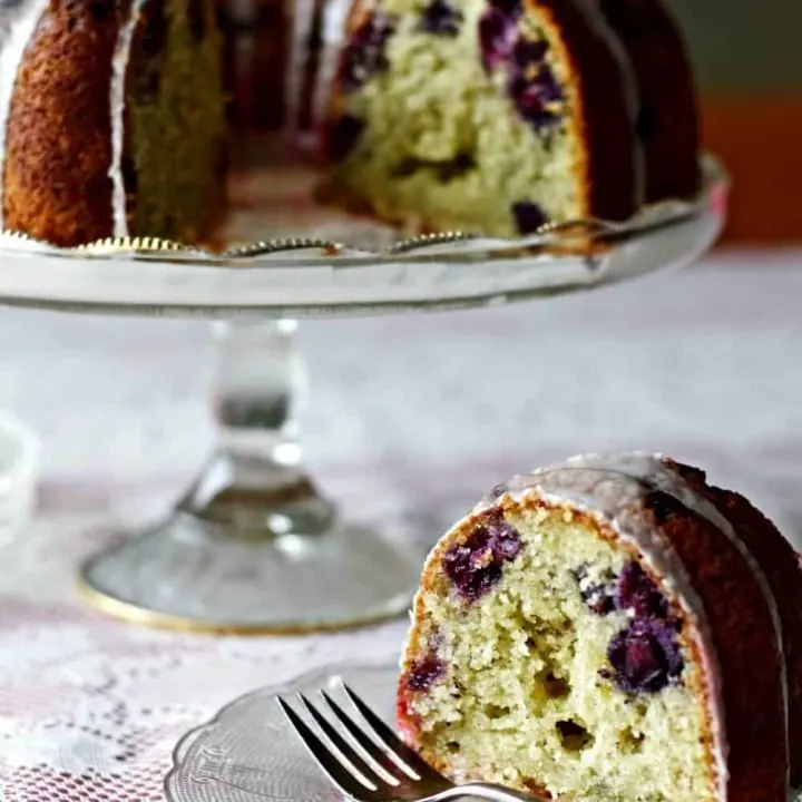 Blueberry Lemon Chia Seed Bundt Cake