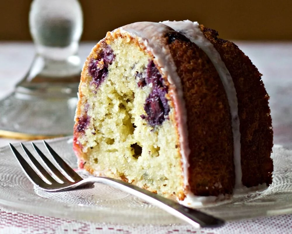 Blueberry Lemon Chia Seed Bundt Cake