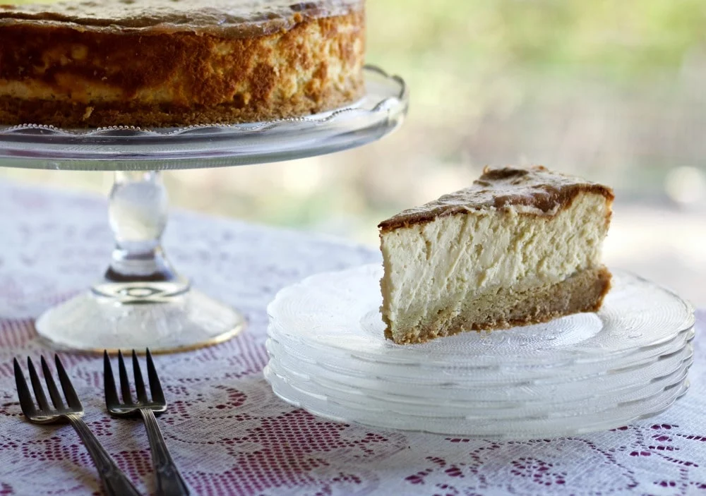 Buttermilk Rhubarb Cheesecake