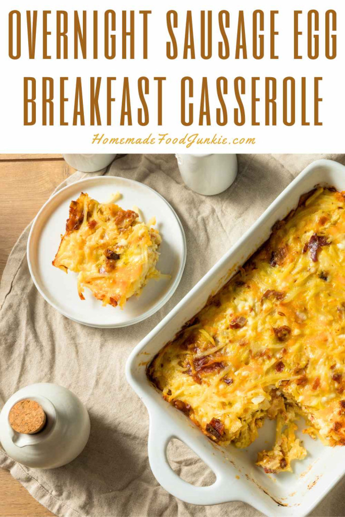 Overnight Sausage Egg Breakfast Casserole
