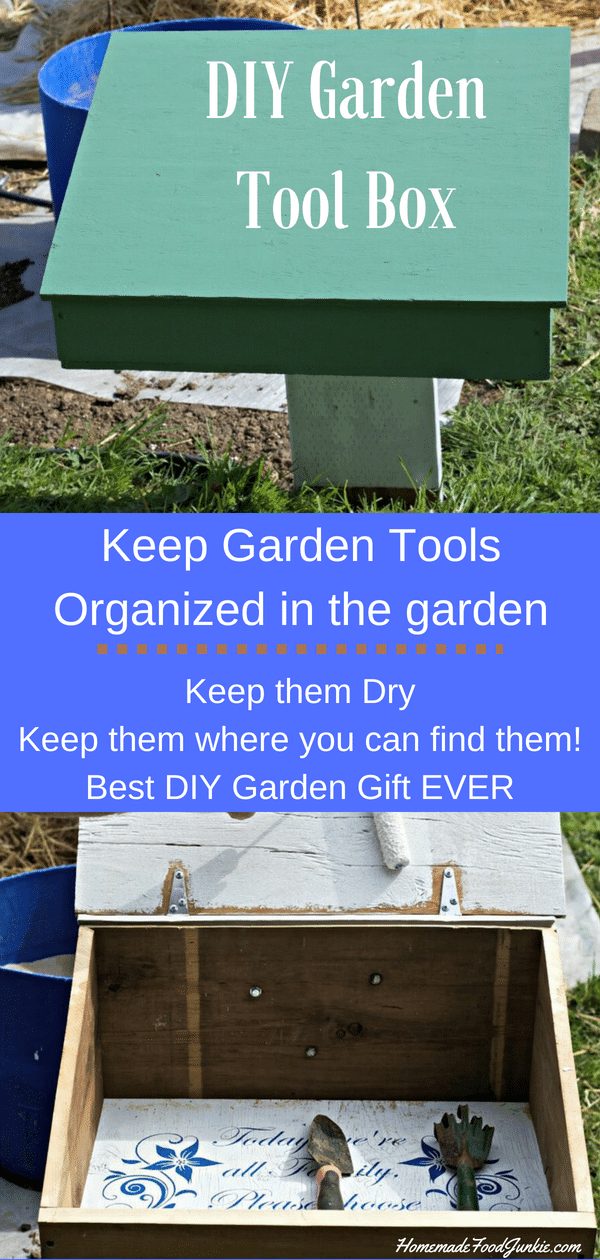 Diy Garden Tool Box-Make This For Your Favorite Gardener!