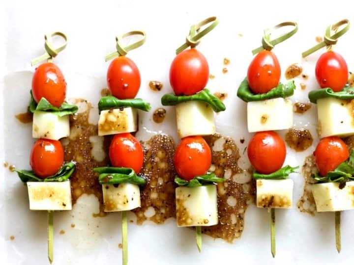 Caprese Salad Bites Appetizer Recipe-Homemade Food Junkie