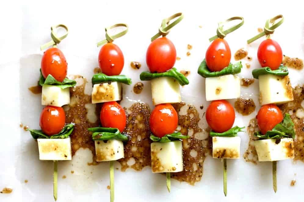 Caprese Salad Bites Appetizer Recipe Homemade Food Junkie