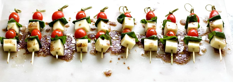 Caprese Salad Bites Appetizer Recipe Homemade Food Junkie