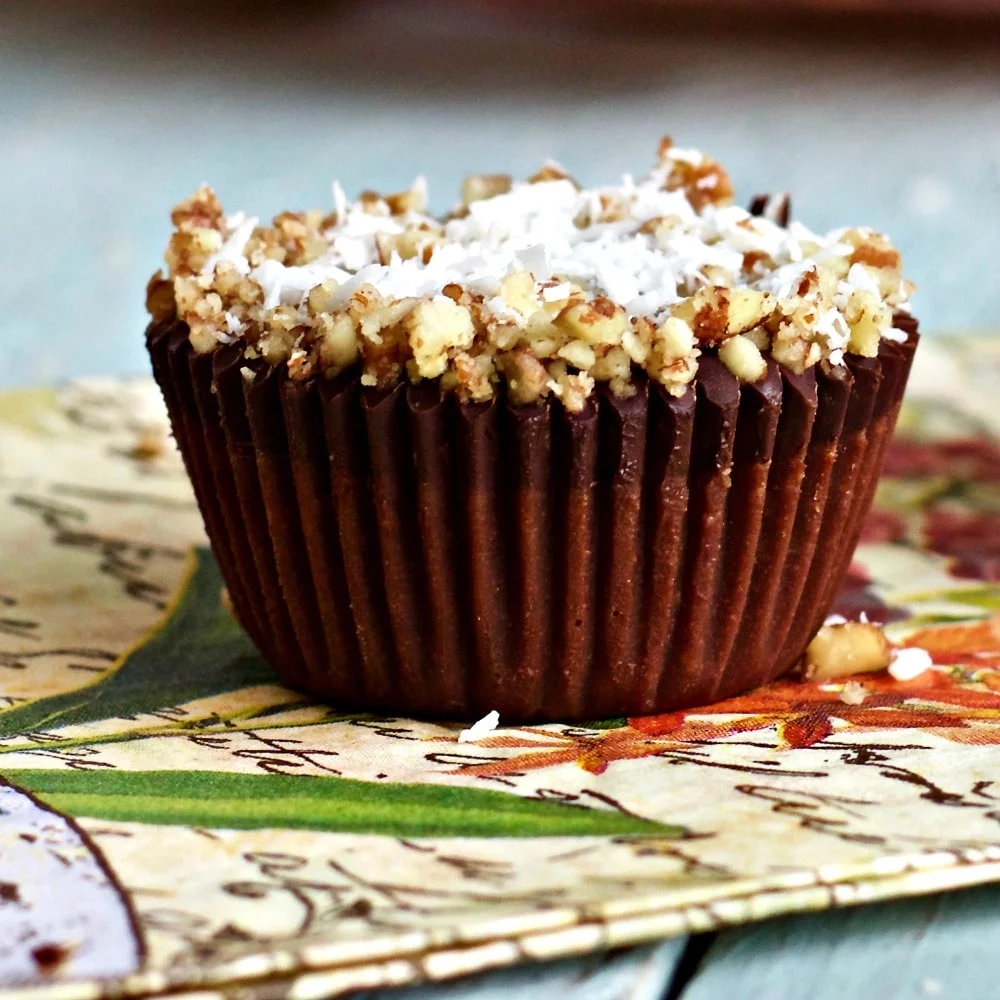 Chocolate Coconut Fat Bombs Low-Carb, Low-Sodium, Vegan, Vegetarian, Dairy-Free, Gluten-Free. Http://Homemadefoodjunkie.com Chocolate Coconut Fat Bombs Low-Carb, Low-Sodium, Vegan, Vegetarian, Dairy-Free, Gluten-Free. Http://Homemadefoodjunkie.com