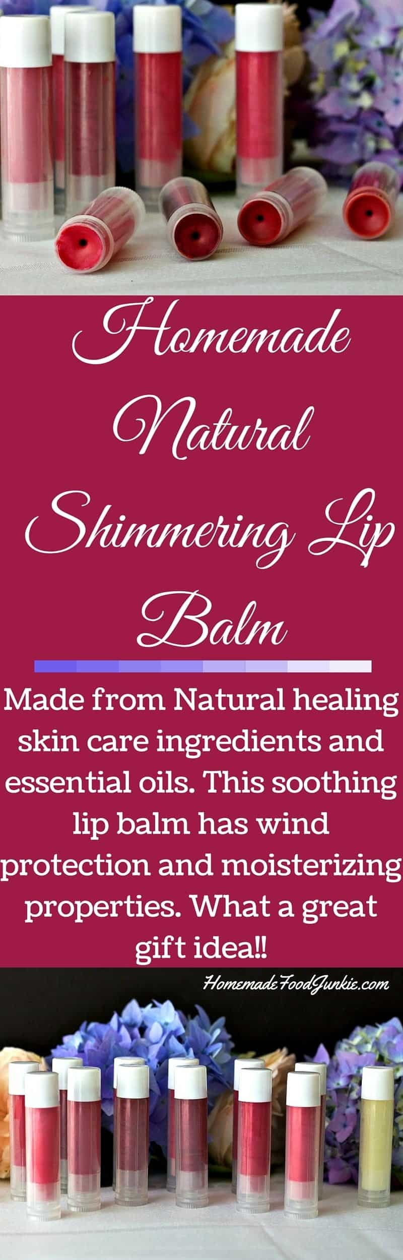 Homemade Natural Shimmering Lip Balm Homemade Food Junkie