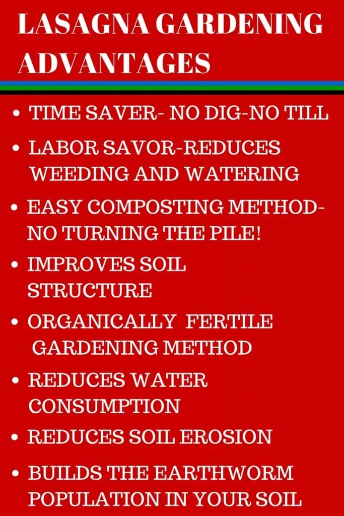 Lasagna Gardening Advantages Lasagna Gardening Method: Save Garden Labor And Water While Improving The Soil! Http://Homemadefoodjunkie.com