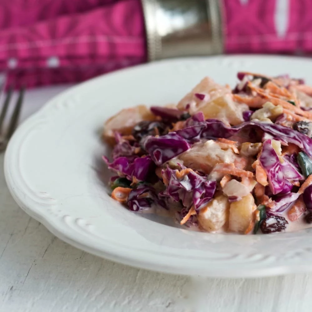 Red Cabbage Carrot Salad