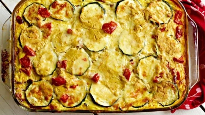 Overnight Smoky Zucchini Breakfast Casserole