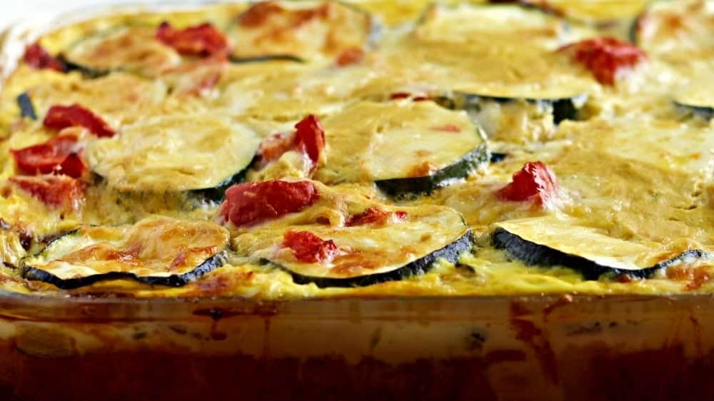 Overnight Smoky Zucchini Breakfast Casserole