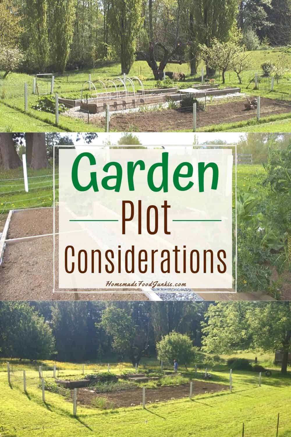 Garden Plot Location and other tips to help beginner gardeners #gardenplot #gardenocation #gardentips Garden Plot Location tips-pin image
