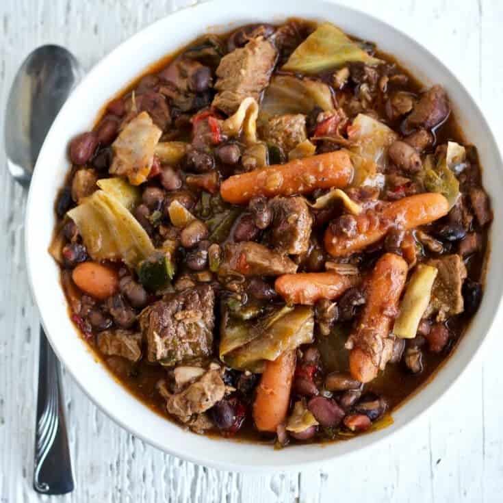 Instant Pot Four Bean Beef Stew | Homemade Food Junkie