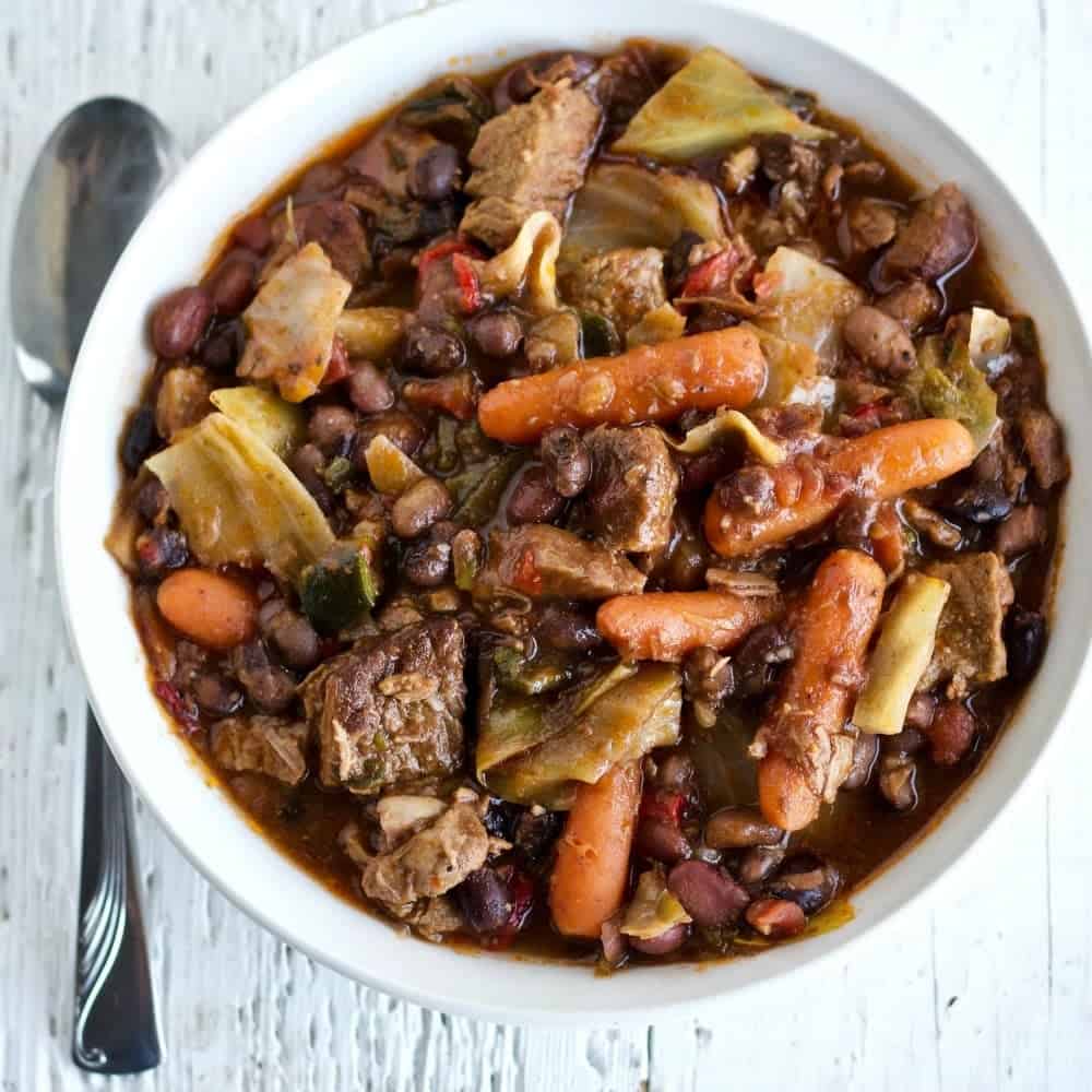 Instant Pot Four Bean Beef Stew