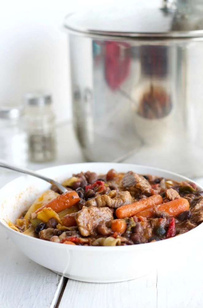 Instant Pot Four Bean Beef Stew