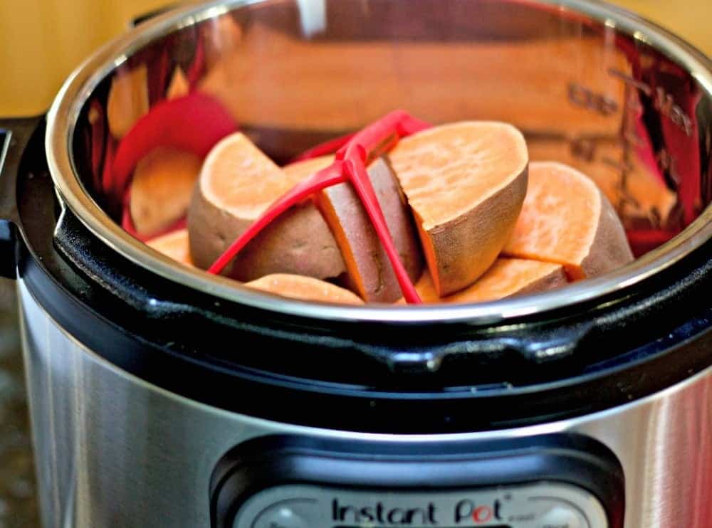 Instant Pot Steaming Sweet Potatoes