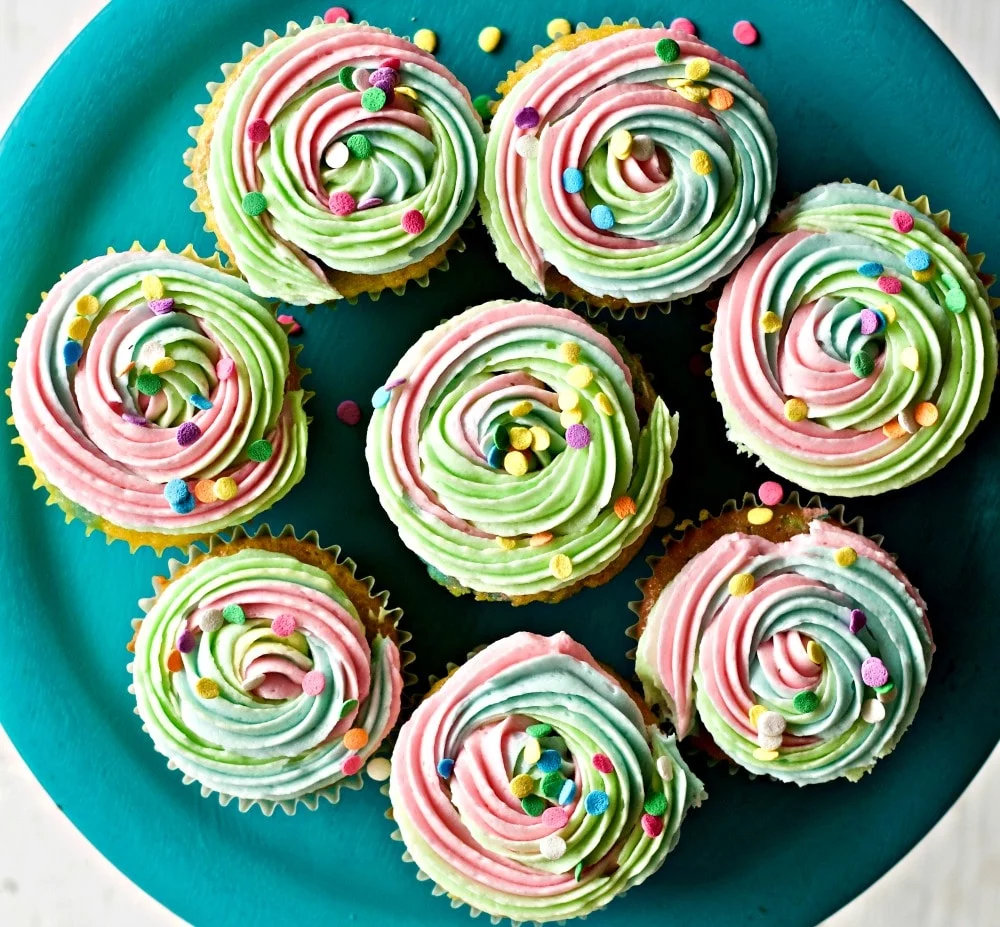 These Adorable Multi Colored Rainbow Cupcakes Are Not Only Delicious, They Are Super Cute! Colorful And Fun, They Are Sure To Be A Hit At Any Gathering.