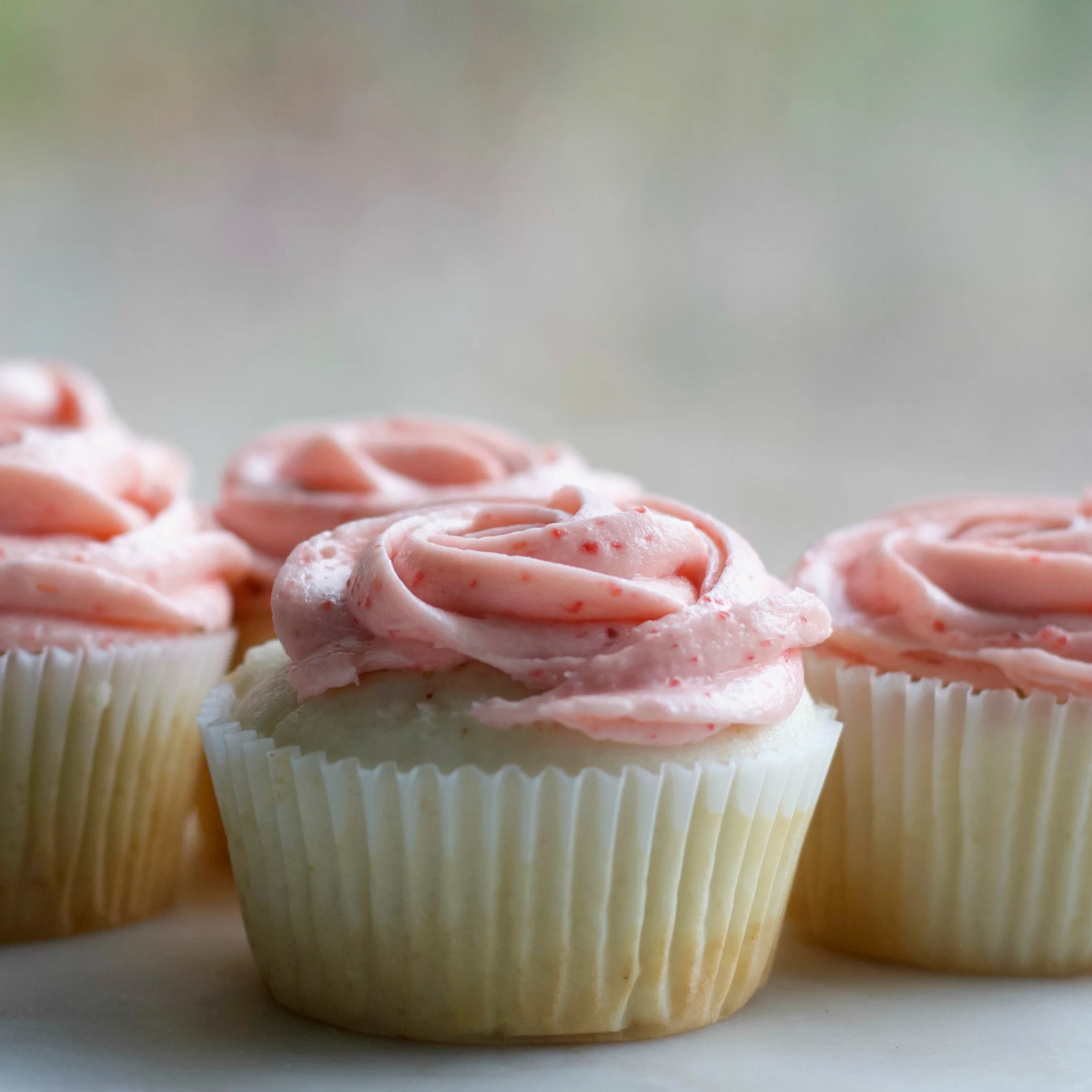 Moscato Cupcakes With Strawberry Frosting 1 Moscato Cupcakes With Strawberry Buttercream