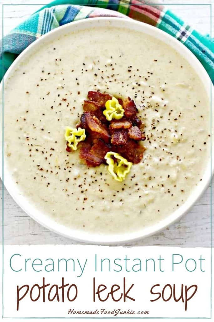 Creamy Instant Pot Potato Leek Soup-Pin Image