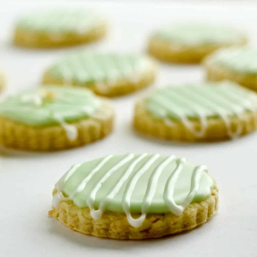 Coconut Lime Shortbread Cookies