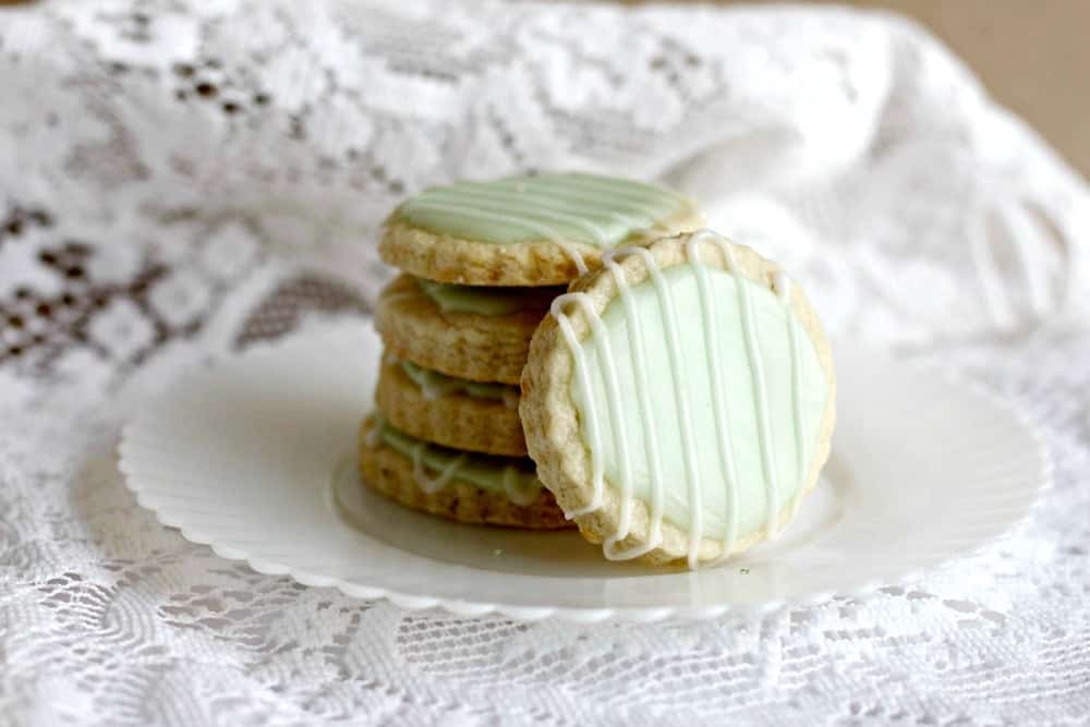 Coconut Lime Shortbread Cookies