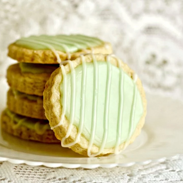 Coconut Lime Shortbread Cookies