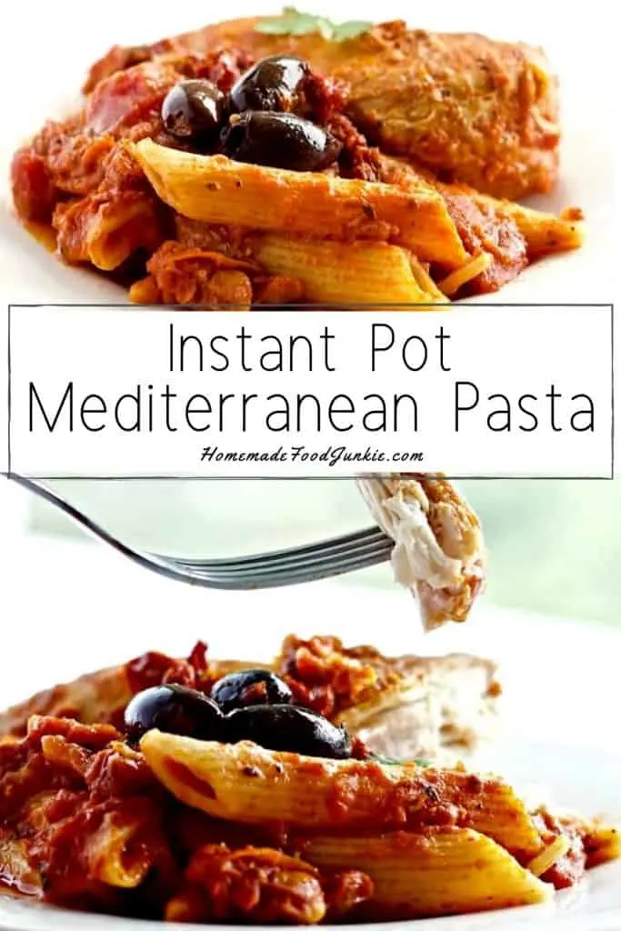 Instant Pot Mediterranean Pasta-Pin Image
