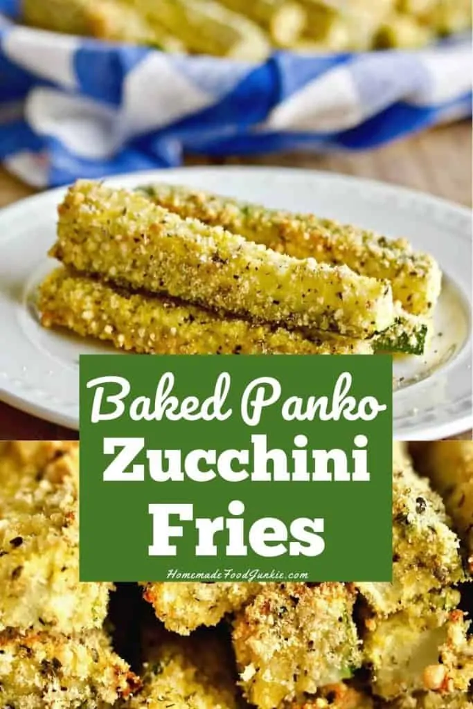 Baked Panko Zucchini Fries-Pin Image
