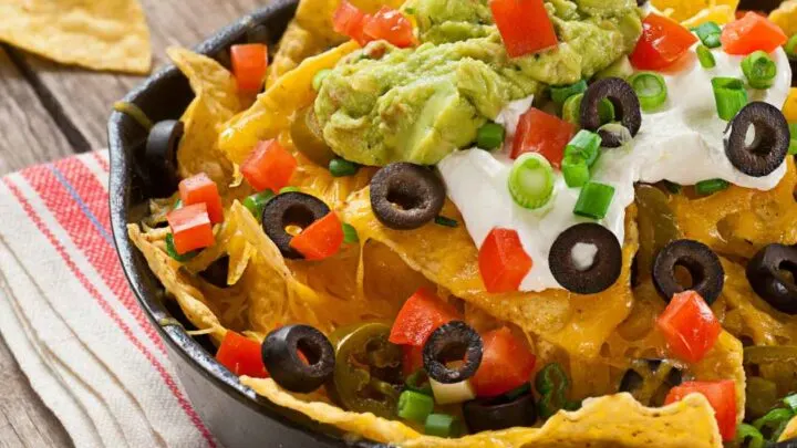 Vegetarian Super Nachos 5 Vegetarian Nachos