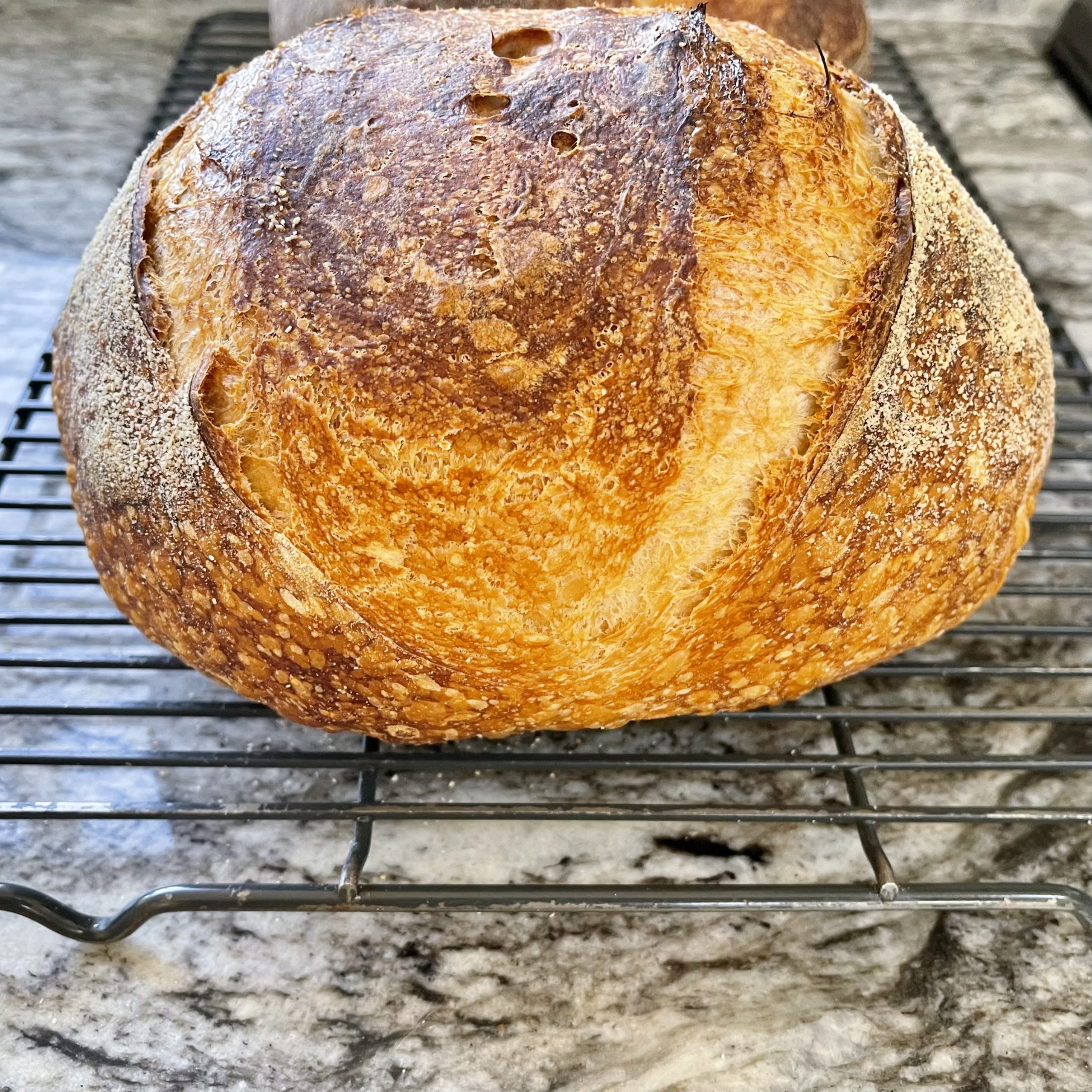 Beginner Artisan Sourdough Bread Recipe 7 70 hydration bread flour bake scaled