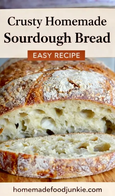 Crusty Homemade Sourdough Bread (Classic Bakery-Style Loaf)