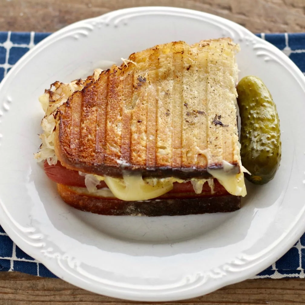Milk And Honey Sourdough Sandwich Bread 5 Grilled Polish Dog And Sauerkraut Sandwich