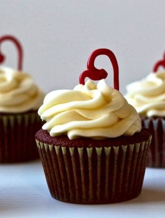 Red Velvet Cupcakes With Cream Cheese Frosting