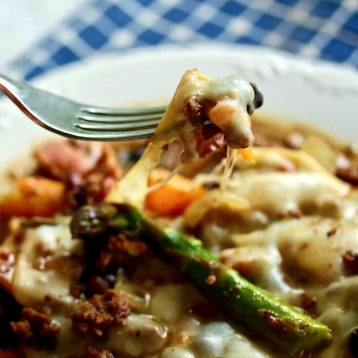 a Forkful of Moose meat Skillet Dinner