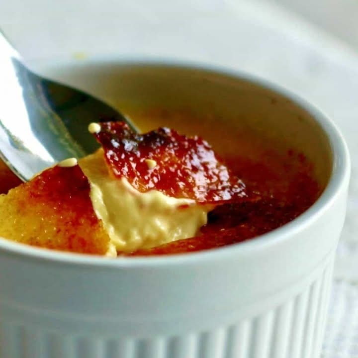 Spoon Breaking through a Creme Brûlée